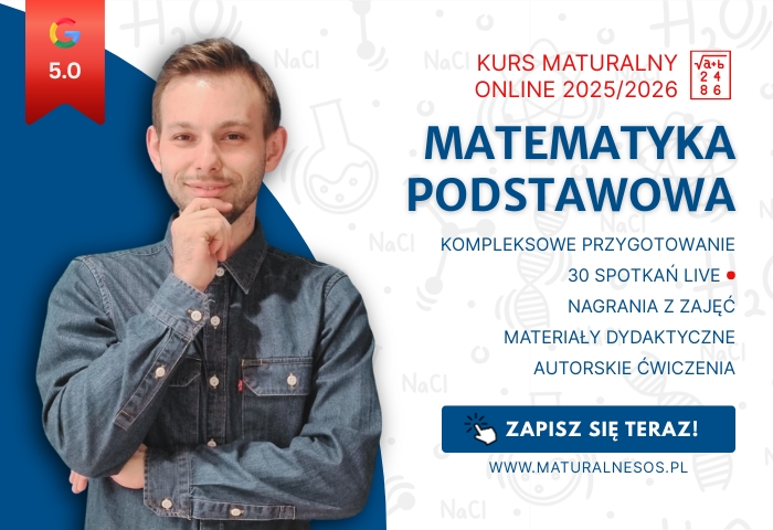 Kurs maturalny z matematyki podstawowej online 2025/2026