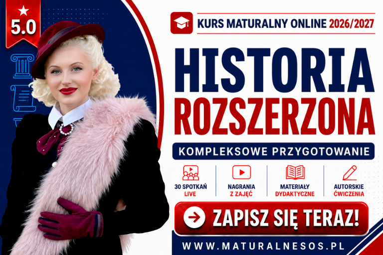 Kurs maturalny z historii rozszerzonej online 2026/2027